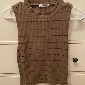 Zara | mock turtle neck tank top